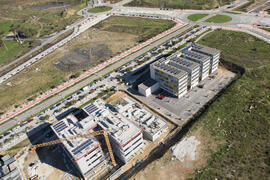 Edificio del Instituto de Hortofruticultura Subtropical y Mediterránea en obras. Campus de Teatinos. Diciembre de 2016