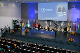 Intervención de José Ángel Narváez. Apertura del Curso Académico 2018/2019 de la Universidad de Málaga. Complejo de Estudios Sociales y de Comercio. Septiembre de 2018