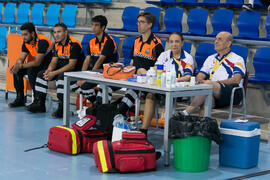 Equipo médico y Protección Civil. Partido Universidad de Málaga - Universidad de Basilea. Categor...