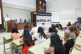 Intervención de Salvador Peláez Santamaría. Graduación del alumnado del CIE de la Universidad de ...