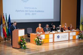 Apertura del Curso Académico 2016/2017 de la Universidad de Málaga. Salón de actos de la Escuela ...