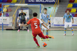 Partido Tailandia contra España. 14º Campeonato del Mundo Universitario de Fútbol Sala 2014 (FUTSAL). Antequera. Julio de 2014
