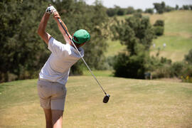 Jugador de la Universidad de Mannheim en el Campeonato Europeo de Golf Universitario. Antequera. Junio de 2019