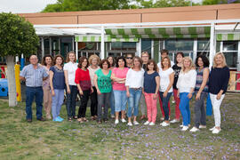 Retrato del personal de la Escuela Infantil Francisca Luque. Campus de Teatinos. Mayo de 2014