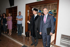 Miguel Porras Fernández y José Carlos Haro Ramos en la investidura como Doctor "Honoris Caus...