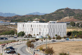 Edificio de investigación Ada Byron. Colocación de la primera piedra de la nueva Facultad de Psicología. Campus de Teatinos. Noviembre de 2017