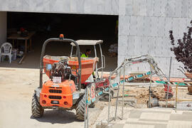 Obras del nuevo Pabellón de Gobierno. Campus de Teatinos. Mayo de 2021