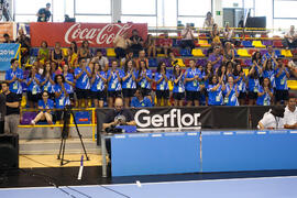 Vista de la grada. Ceremonia de clausura del Campeonato del Mundo Universitario de Balonmano. Ant...