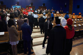 Comitiva académica. Investidura de Andrea Goldsmith como doctora "Honoris Causa" por la Escuela Técnica Superior de Ingeniería de Telecomunicación de la Universidad de Málaga. Paraninfo. Octubre de 2024