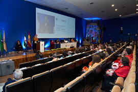 Discurso de Juan Manuel Romero. Investidura de Andrea Goldsmith como doctora "Honoris Causa" por la Escuela Técnica Superior de Ingeniería de Telecomunicación de la Universidad de Málaga. Paraninfo. Octubre de 2024