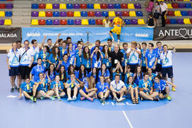 Equipo de voluntarios. Campeonato del Mundo Universitario de Balonmano. Antequera. Julio de 2016