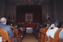 Apertura del Curso Académico 1989/1990 de la Universidad de Málaga. Teatro María Cristina. Octubre de 1989