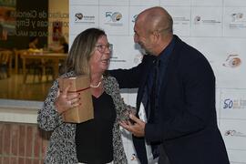 Lola Tous y Eugenio Luque. Homenaje al personal jubilado de la Facultad de Ciencias Económicas y Empresariales. Campus de El Ejido. Septiembre de 2022
