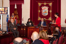 Intervención de María Gámez en la entrega de la Medalla de la Ciudad y el título de Hijo Predilec...