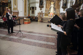Concierto de Navidad de la Coral Sancti Petri homenaje a la Facultad de Económicas. Iglesia de los Mártires. Diciembre de 2015