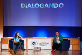 "Dialogando" con Clara Grima. Escuela de Ingenierías Industriales de la Universidad de Málaga. Mayo de 2024
