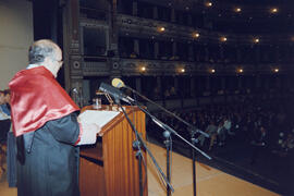 Apertura del Curso Académico 1995/1996 de la Universidad de Málaga. Teatro Cervantes. Octubre de 1995