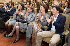 Público asistente al nombramiento de Antonio Vázquez Romero como Alumno de Honor de la Facultad de Económicas de la Universidad de Málaga. Facultad de Ciencias Económicas y Empresariales. Marzo de 2015
