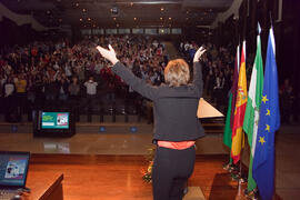 Ponencia de Jessie Jones. Panel de Expertos. 3º Congreso Internacional de Actividad Físico-Deportiva para Mayores de la Universidad de Málaga. Palacio de Ferias y Congresos de Málaga. Marzo de 2009