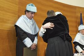 Investidura como "Doctores Honoris Causa" de Antonio García Berrio y Pilar Palomo Vázquez por la Facultad de Filosofía y Letras de la Universidad de Málaga. Edificio del Rectorado. Junio de 2024