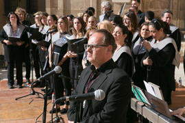 Coro Oficial de la Universidad de Málaga. Acto de la Hermandad de los Estudiantes en la Catedral....