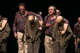 Actuación solidaria "La Chirigota del Selu". Cursos de Verano de la Universidad de Málaga. Vélez-Málaga. Julio de 2019