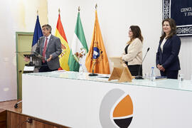 Discurso de Teodomiro López. Toma de posesión de Ana José Cisneros Ruiz como nueva decana de la Facultad de Ciencias Económicas y Empresariales de la Universidad de Málaga. Campus de El Ejido. Enero de 2025