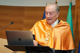 Discurso de investidura de Jorge Martínez-Vázquez como Doctor "Honoris Causa" por la Universidad de Málaga. Edificio del Rectorado. Julio de 2025