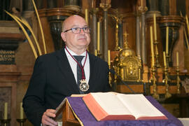 Pedro Adolfo Ramírez en la misa de Lunes Santo. Iglesia de San Agustín. Abril de 2017