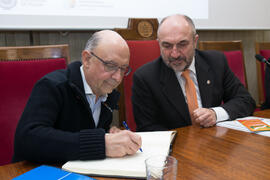 Cristóbal Montoro y Eugenio Luque. XII Jornadas Andaluzas de Enseñanza de Economía. Facultad de C...