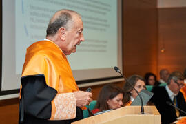 Discurso de investidura de Jorge Martínez-Vázquez como Doctor "Honoris Causa" por la Universidad de Málaga. Edificio del Rectorado. Julio de 2025