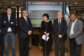 Inauguración de la exposición "La Rosaleda en 75 imágenes". Complejo Polideportivo Univ...