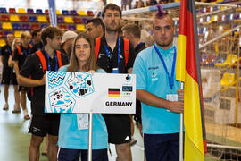 Equipo de Alemania. Inauguración del 14º Campeonato del Mundo Universitario de Fútbol Sala 2014 (...