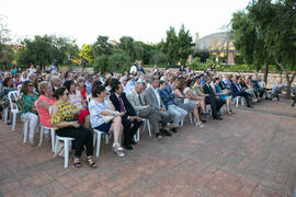 Asistentes al homenaje al personal jubilado de la Universidad de Málaga. Jardín Botánico. Junio 2017