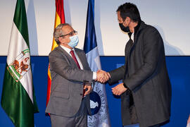 Toma de posesión de Aurelio Ángel Moya García como nuevo profesor titular del Área de Bioquímica y Biología Molecular de la Universidad de Málaga. Paraninfo. Diciembre de 2021