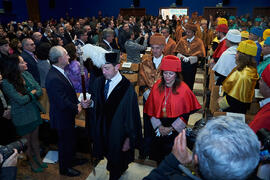 Comitiva académica. Investidura de Bernardo Quintero como Doctor "Honoris Causa" por la Universidad de Málaga. Paraninfo. Marzo de 2025