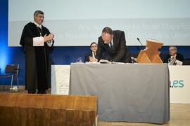 Toma de posesión de Jesús Bonill Jiménez como nuevo Delegado del Rector en Materia de Personal de la Universidad de Málaga. Paraninfo. Marzo de 2024