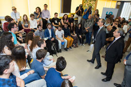 Visita del ministro Pedro Duque al edificio The Green Ray. Campus de Teatinos. Junio de 2018