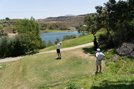 Jugada en el Campeonato Europeo de Golf Universitario. Antequera. Junio de 2019