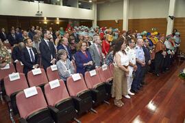 Asistentes a la investidura como "Doctores Honoris Causa" de Antonio García Berrio y Pilar Palomo Vázquez por la Facultad de Filosofía y Letras de la Universidad de Málaga. Edificio del Rectorado. Junio de 2024