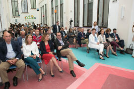 Asistentes a la inauguración del I Workshop Red de Cátedras Estratégicas. Edificio de Tabacalera. Mayo de 2018