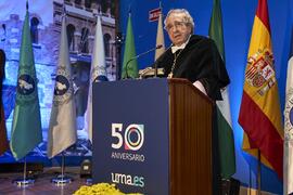 Discurso de José Ángel Narváez. Imposición de la Medalla de Oro de la Universidad de Málaga a Jun...