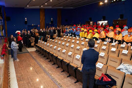 Cortejo académico. Investidura como Doctores "Honoris Causa" por la Universidad de Málaga de Miquel Roca i Junyent y Miguel Herrero y Rodríguez de Miñón. Paraninfo. Diciembre de 2024
