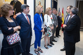 Pedro Duque saluda al equipo de gobierno de la Universidad de Málaga. Edificio del Rectorado. Jun...