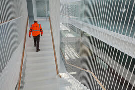 Interiores de la nueva Facultad de Psicología. Campus de Teatinos. Mayo de 2021