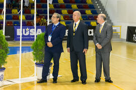 José Ángel Narváez, Kemal Tamer y Pedro Montiel. Ceremonia de inauguración del Campeonato Europeo...