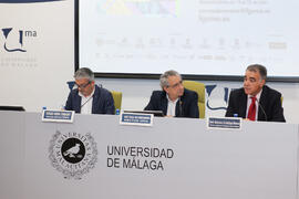 Diego Vera, José Ángel Narváez y José Antonio Cristóbal. Presentación de los Cursos de Verano 201...