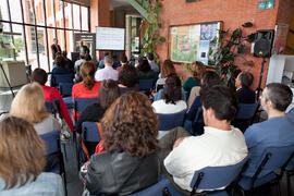 Presentación de la Semana del Libro y la Lectura en la Biblioteca de la Universidad de Málaga. Biblioteca General. Abril 2015