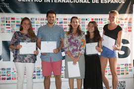 Graduación del alumnado del CIE de la Universidad de Málaga. Centro Internacional de Español. Sep...