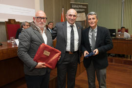 Antonio Suárez Chamorro, Eugenio José Luque y Juan Francisco Zambrana en la clausura del 50 Anive...